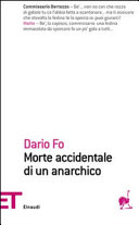 Copertina  Morte accidentale di un anarchico : due atti