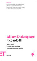 Copertina  Richard 3. = Riccardo 3.