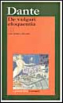 Copertina  De vulgari eloquentia