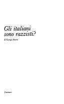 Copertina  Gli italiani sono razzisti?