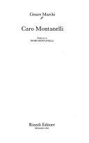 Copertina  Caro Montanelli