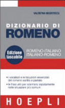 Copertina  Dizionario di romeno : romeno-italiano, italiano-romeno