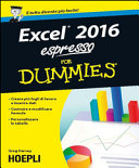 Copertina  Excel 2016 espresso for Dummies