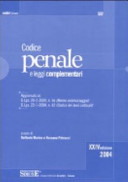 Copertina  Codice penale : e leggi complementari, aggiornato al D.Lgs. 20-2-2004 n. 56 (Norme antiriciclaggio) D.Lgs. 22-1-2004 n. 42 (Codice dei beni culturali)
