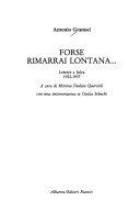Copertina  Forse rimarrai lontana... lettere a Iulca. 1922-1937