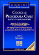 Copertina  Codice di procedura civile e leggi complementari