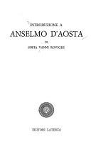 Copertina  Introduzione a Anselmo d'Aosta