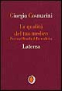 Copertina  La qualità del tuo medico : per una filosofia della medicina