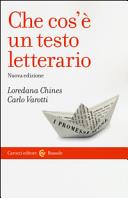 Copertina  Che cos'è un testo letterario