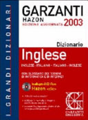 Copertina  Garzanti Hazon : inglese-italiano, italiano-inglese    