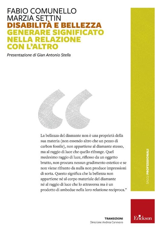 copertina Disabilità e bellezza : generare significato nella relazione con l'altro