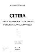 Copertina  Citira : la musica strumentale in val di Resia = instrumentalna glasba v Reziji