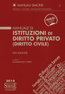 Copertina  Manuale di istituzioni di diritto privato : (diritto civile)