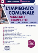Copertina  L'impiegato comunale : manuale completo per i concorsi nel Comune