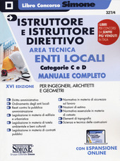 Copertina  Istruttore e istruttore direttivo area tecnica enti locali : categorie C e D : manuale completo per ingegneri, architetti e geometri
