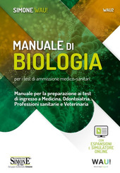 Copertina  Manuale di biologia per i test di amissione medico-sanitari