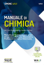Copertina  Manuale di chimica per i test i ammissione medico-sanitari