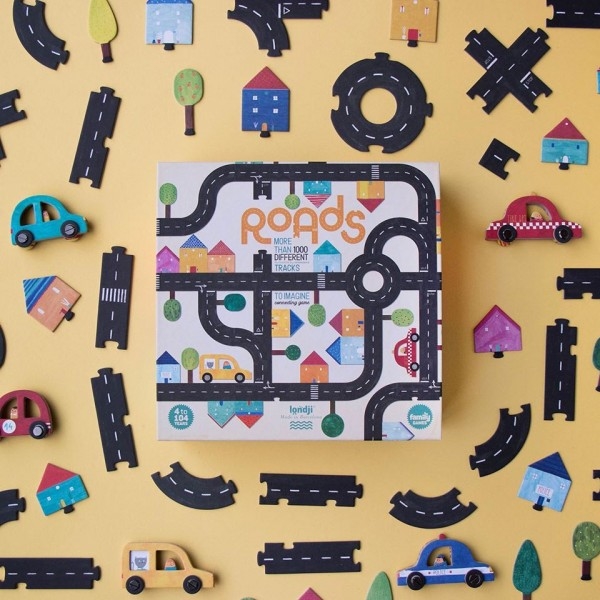 Copertina  Roads : more than 1000 different tracks to imagine connecting game [gioco]