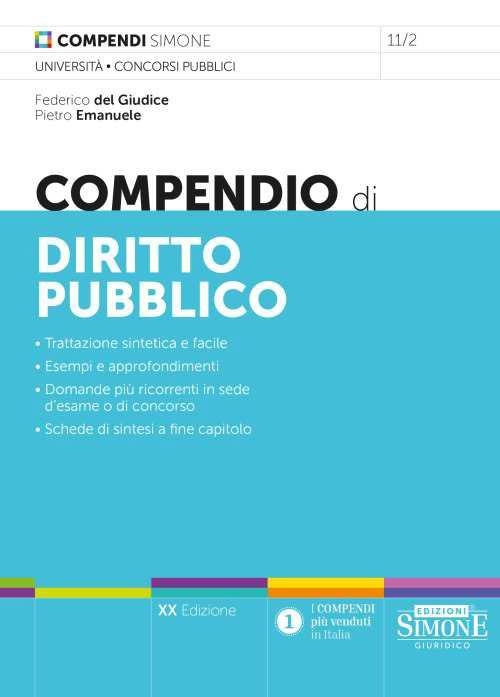 Copertina  Compendio di diritto pubblico