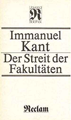 Copertina  Der Streit der Fakultäten
