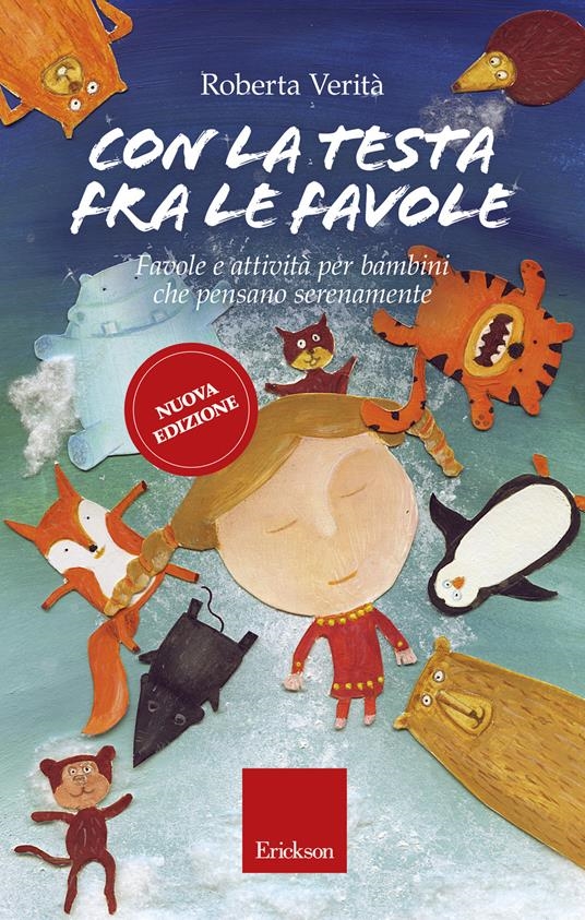 Copertina  Con la testa fra le favole : favole e attività per bambini che pensano serenamente